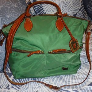 Dooney & Bourke Lge Pocket Satchel Green